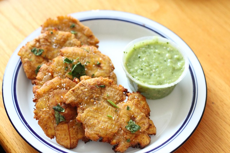 a plate of food on a table